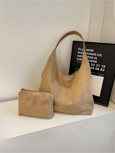 Large Capacity Suede Shoulder Bag