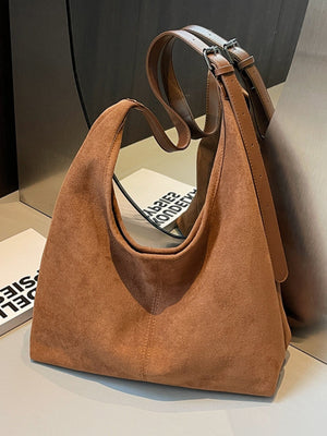 Large Capacity Suede Shoulder Bag