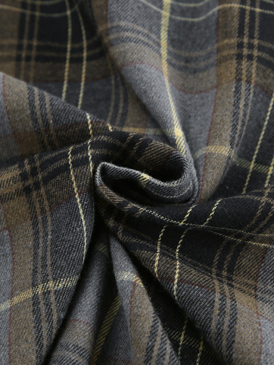 Liber Autumn Women's Plaid Plaid Shirts