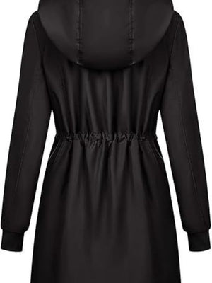 Mid-length Lightweight Raincoat Water Proof Mountain Climbing Outdoor Windproof Detachable Hood Trench Coats