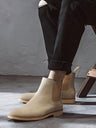 Classic Chelsea Boots Made Of Second-layer Cowhide.