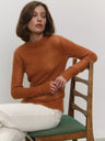 Mohair Crew Neck Pullover Sweater, Semi-sheer Base Layer Sweater