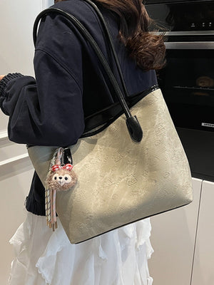 Sac fourre-tout grande capacité à motif color-block en relief