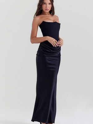 Satin Bob Bob Sexy Slim-fit Mermaid Long Dress