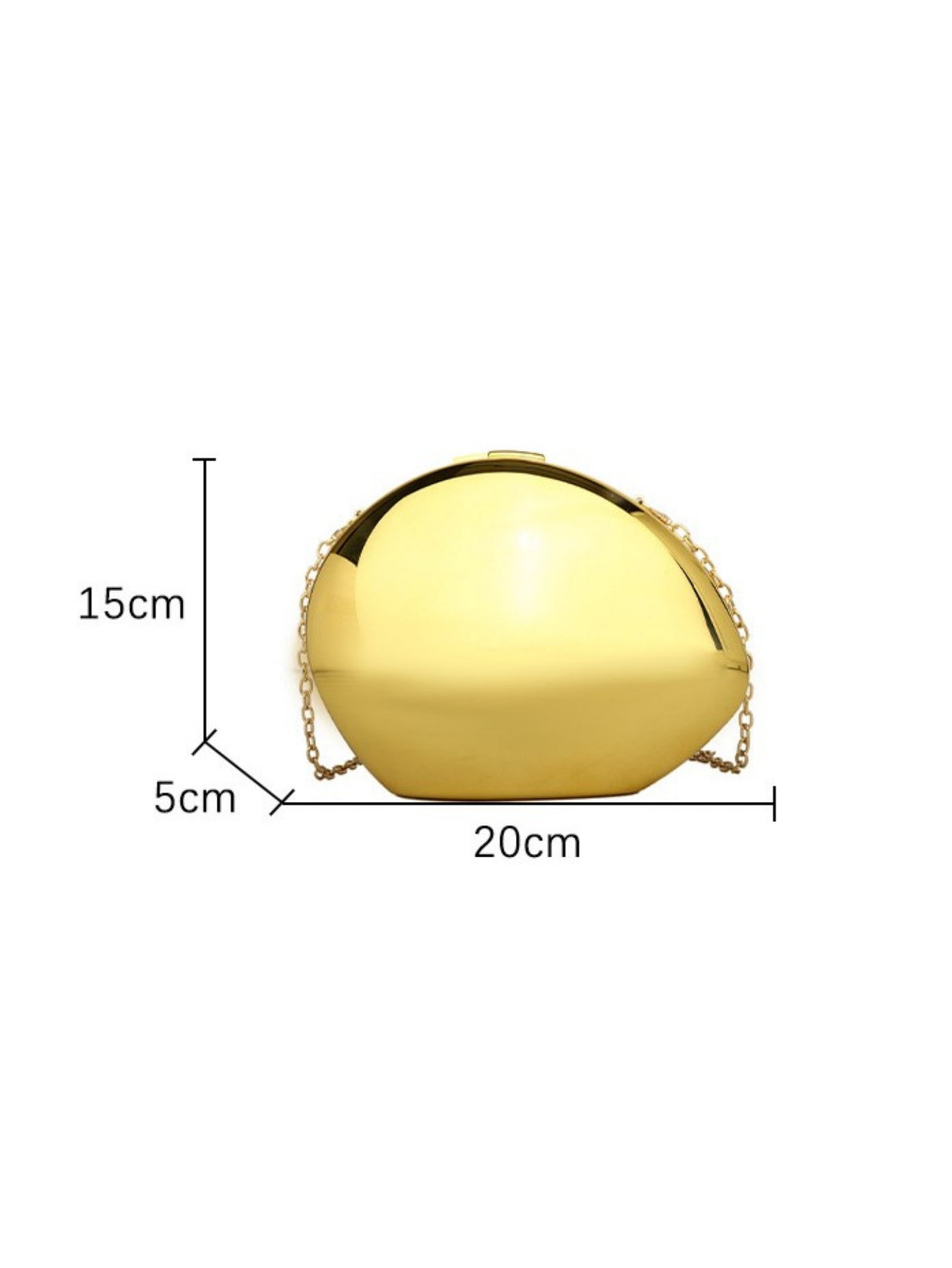 Oval Acrylic Seashell Evening Crossbody Bag