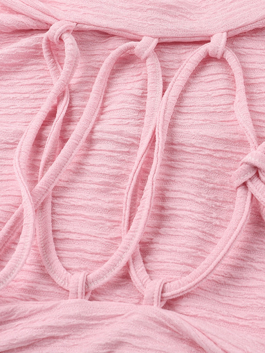 Robes midi à manches longues, col carré et coupe trapèze