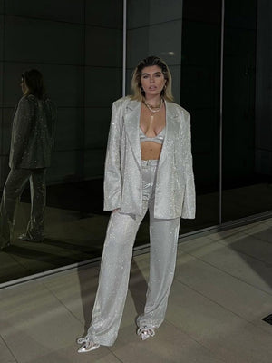 Liber Autumn Women's Sequins Blazers