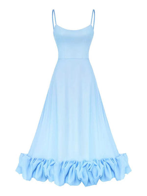 Large Skirt 3D Flowers Camisoles Maxi Dresses