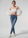 Sexy Skinny Mid-rise Jeans That Accentuate Your Hips