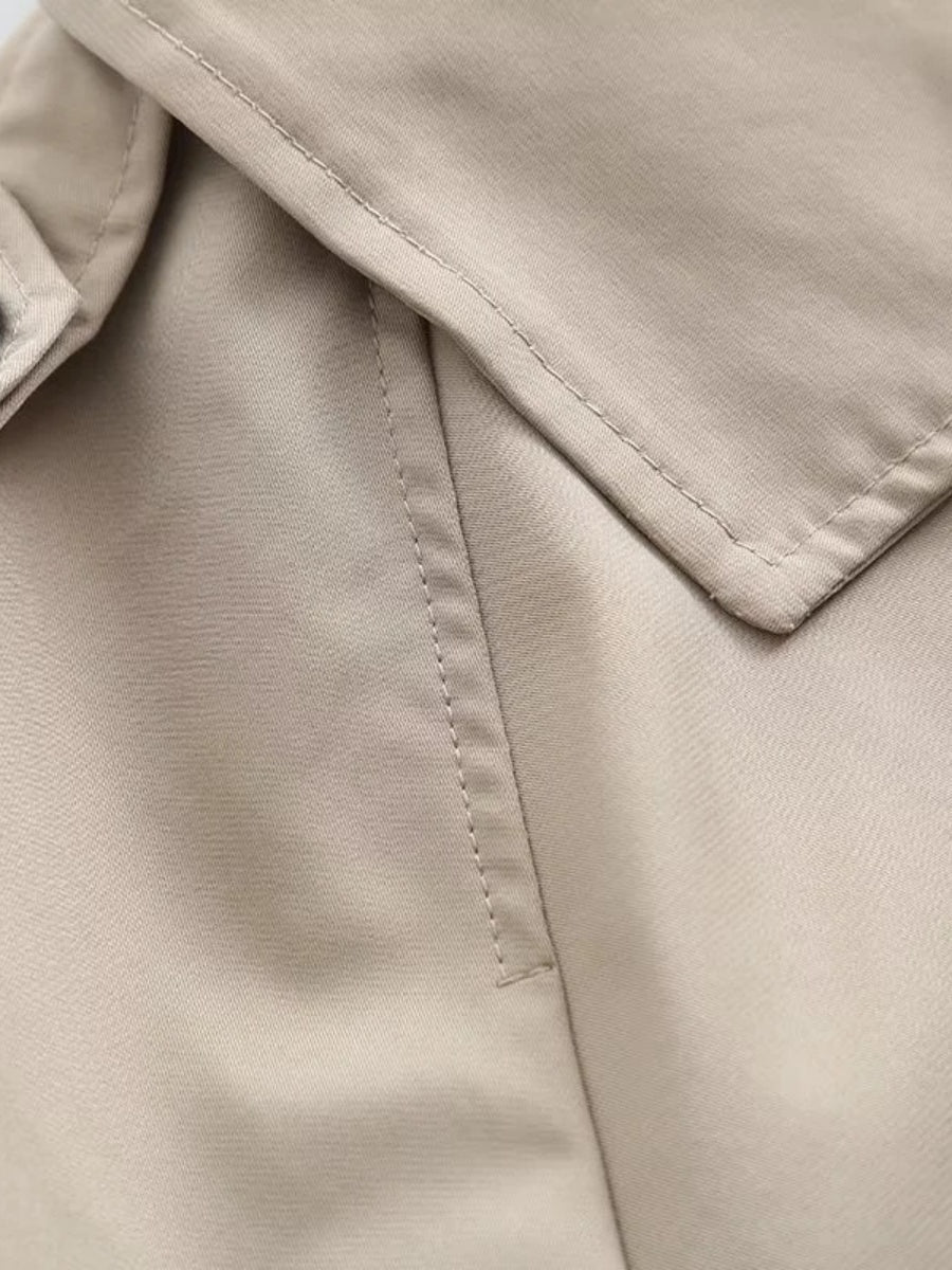 Liber Autumn Women's Buttons Trench Coats