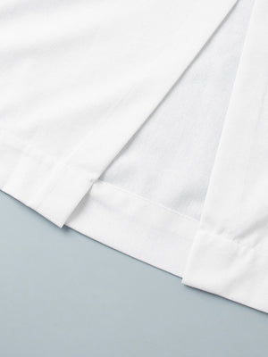 Cotton And Linen Loose-fitting Crew Neck Cropped Vest High-waisted Midi Skirt Set 2-piece Sets