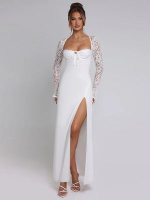 Liber Autumn Women's Slit Maxi Dresses