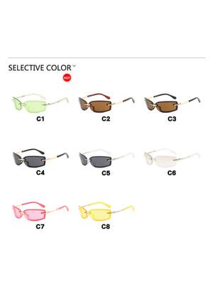 Frameless Square Sunglasses