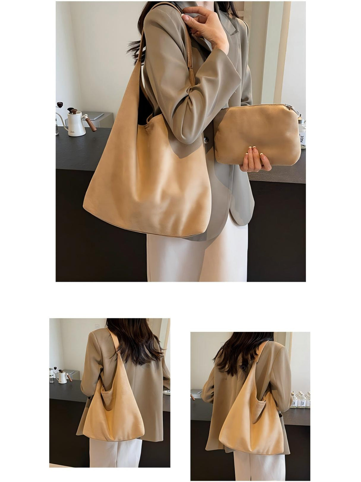 Large Capacity Suede Shoulder Bag