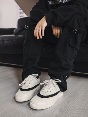 Suede Color-blocked Sneakers
