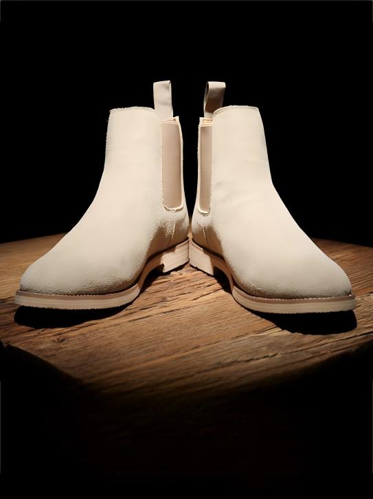 Classic Chelsea Boots Made Of Second-layer Cowhide.