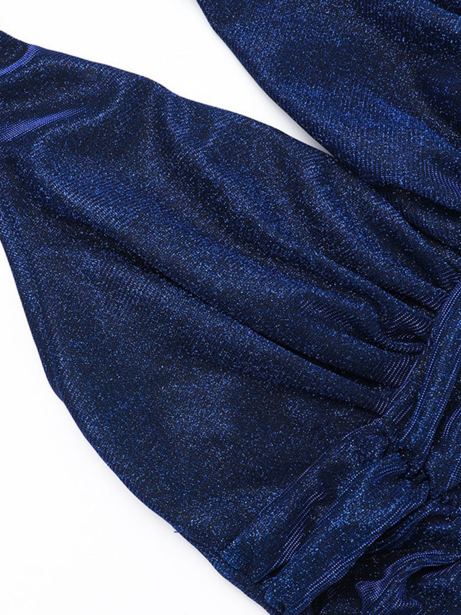 Neckholder-Maxikleider mit V-Ausschnitt, Schlitz und elegantem Design für Partys