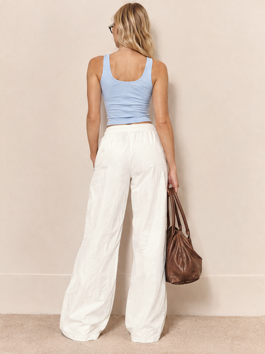 Casual Loose Striped Wide-leg Sweatpants