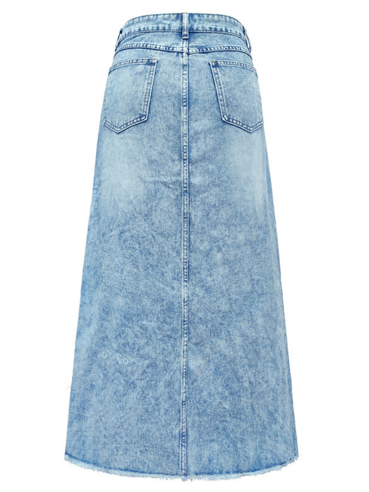 Denim Pocket High-waisted Skirts