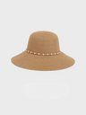 Dome-shaped Wide-brimmed Pearl-woven Band Sunshade And Sun Protection Beach Hat