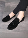Suede Tassel Slip-on Loafers