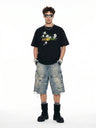 Floral Loose-fit T-shirts