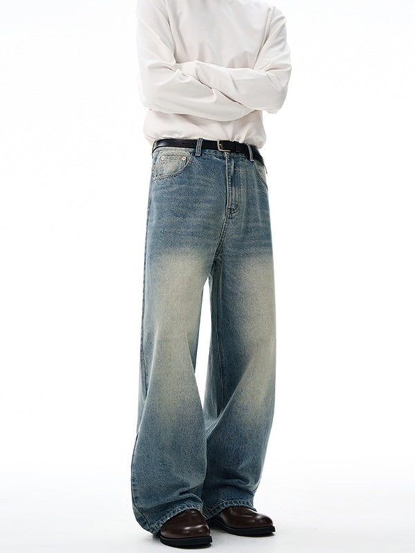 Liber Autumn Men's Pocket decoration Jeans