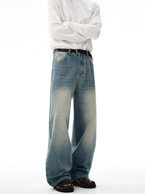 Liber Autumn Men's Pocket decoration Jeans