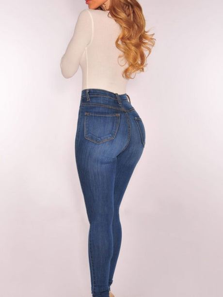 Stretch High-waisted And Slimming Pencil Pants Jeans