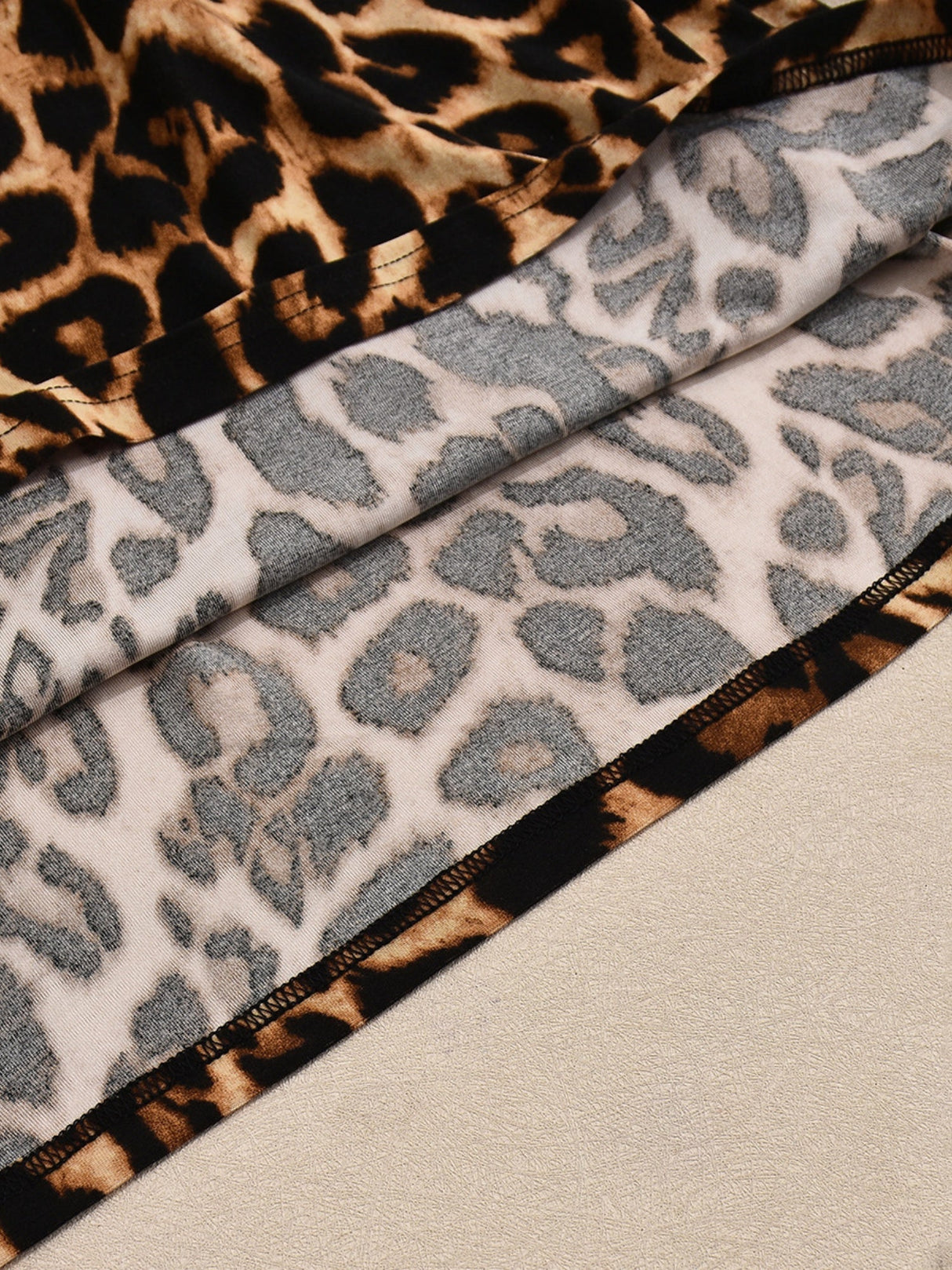 Liber Leopard Print Suspenders Maxi Dresses