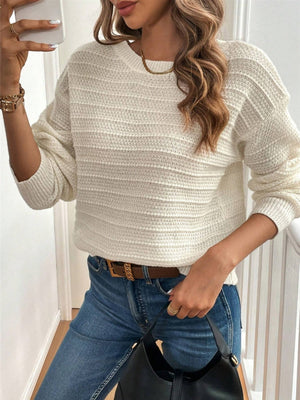 Back Bow Pullover Long-sleeved Sweater