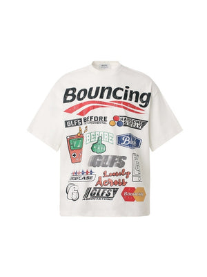 T-shirts imprimés avec slogans de locomotives