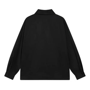 Silhouette Prints Loose Long-sleeved Shirt