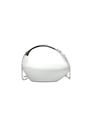 Oval Acrylic Seashell Evening Crossbody Bag