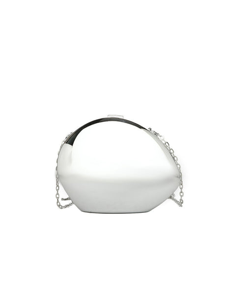 Oval Acrylic Seashell Evening Crossbody Bag