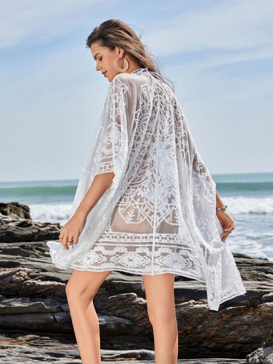Sunscreen Water-soluble Lace Pullover Beachwear
