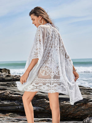 Sunscreen Water-soluble Lace Pullover Beachwear