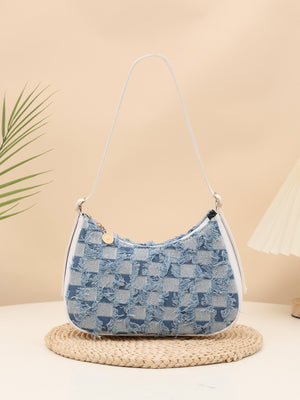 Colorful Straw Shoulder Bag For Vacation