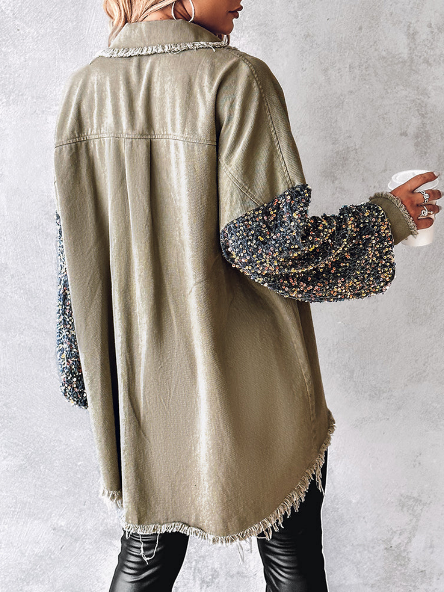 Pailletten, Knöpfe, Jeansjacken