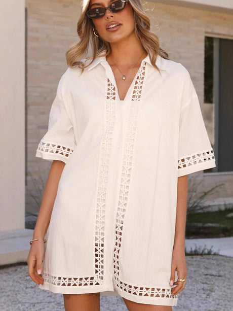 Lace Hollow Mini&Short Dresses