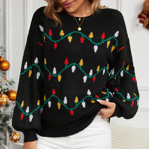 Christmas Colorful Set Loose Sweater
