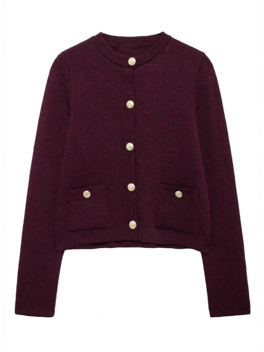 Basic Button-down Knit Cardigan