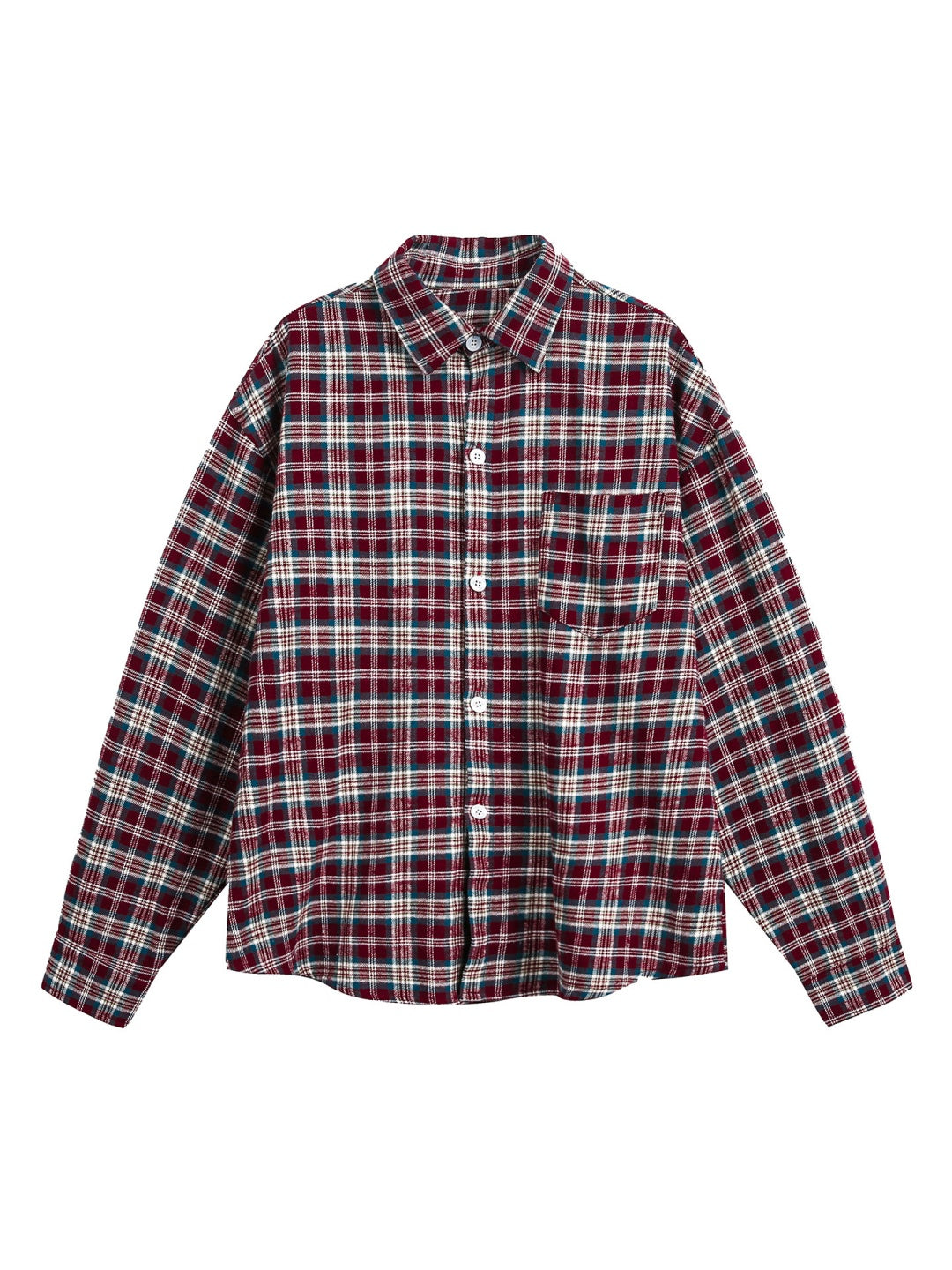 Liber Autumn Men's Color matching Plaid Shirts