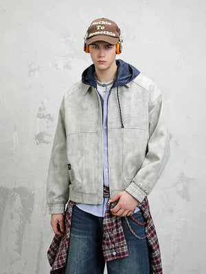 Retro Barn Wind Old Money Style Lapel Flight Jacket