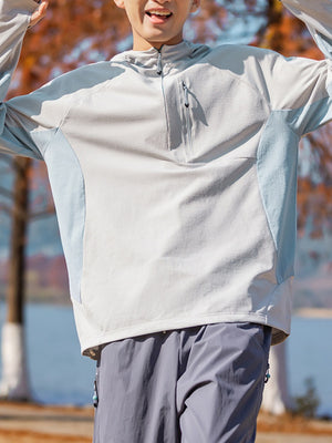 Color Matching Sunscreen Quick-drying Hooded T-shirts