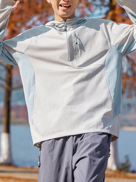 Color Matching Sunscreen Quick-drying Hooded T-shirts