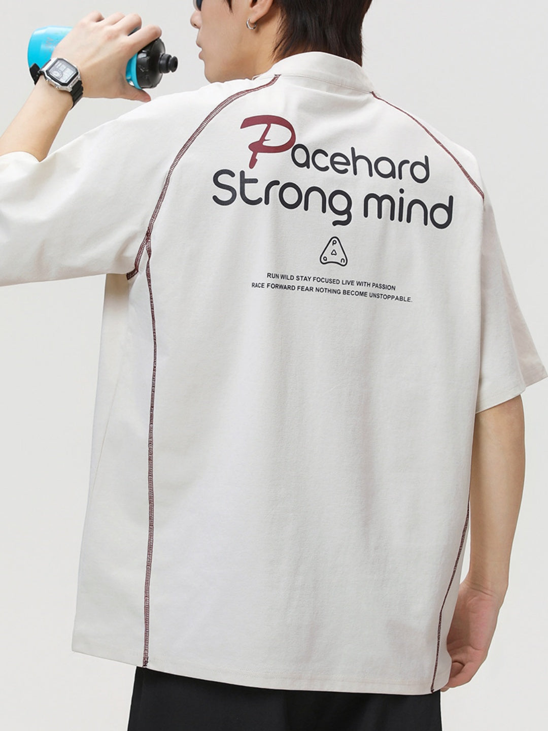 Color-blocked Lightweight Loose-fit T-shirts