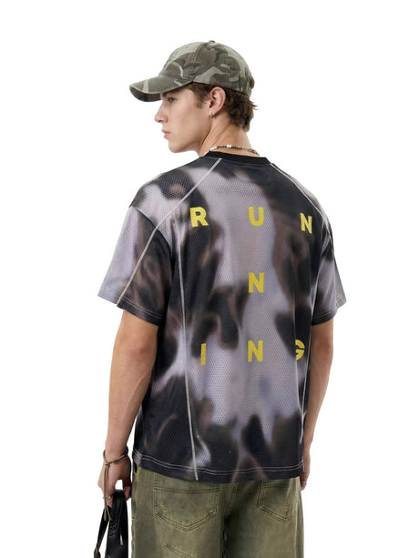 Mesh Breathable Printed T-shirts
