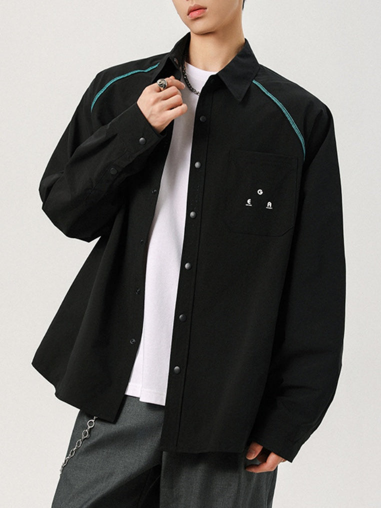 Hasselblad Line Loose-fit Color-blocked Shirts