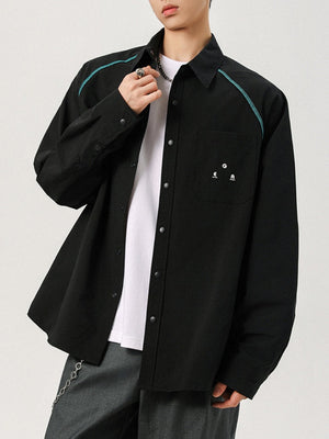 Hasselblad Line Loose-fit Color-blocked Shirts